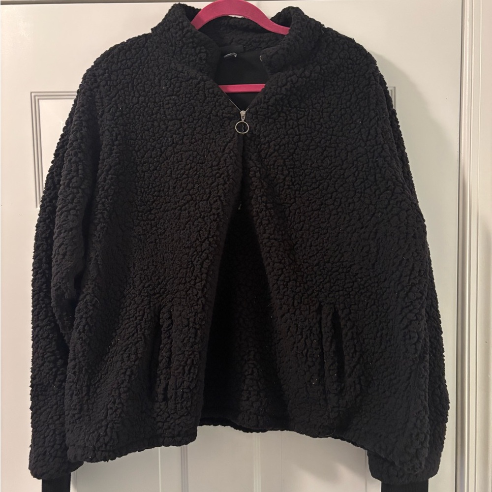 Torrid Black Sherpa Jacket